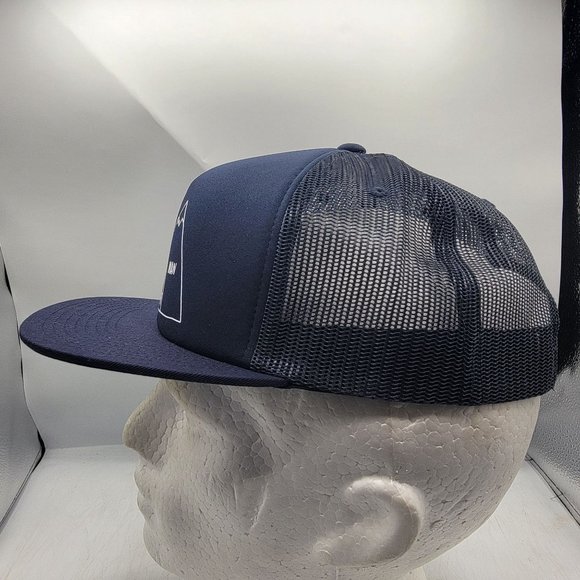 Poler Camp Vibes Venn Trucker Hat Blue Casual Outdoors Summer Lightweight - Picture 2 of 11